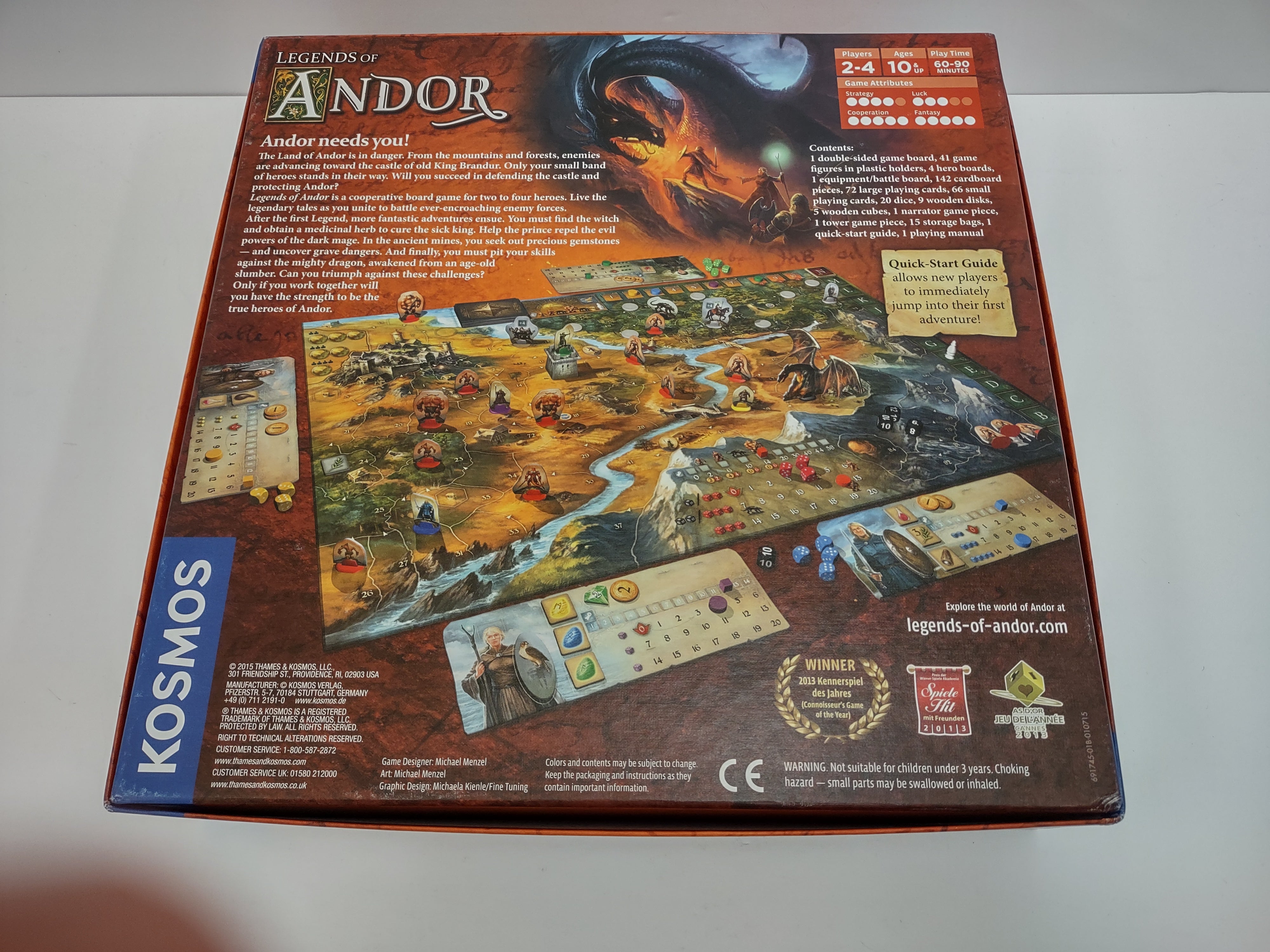 Legends of Andor + Dark Heroes Expansions (English)(Used)