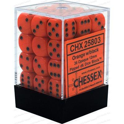 Opaque 36D6 Orange/Noir 12MM