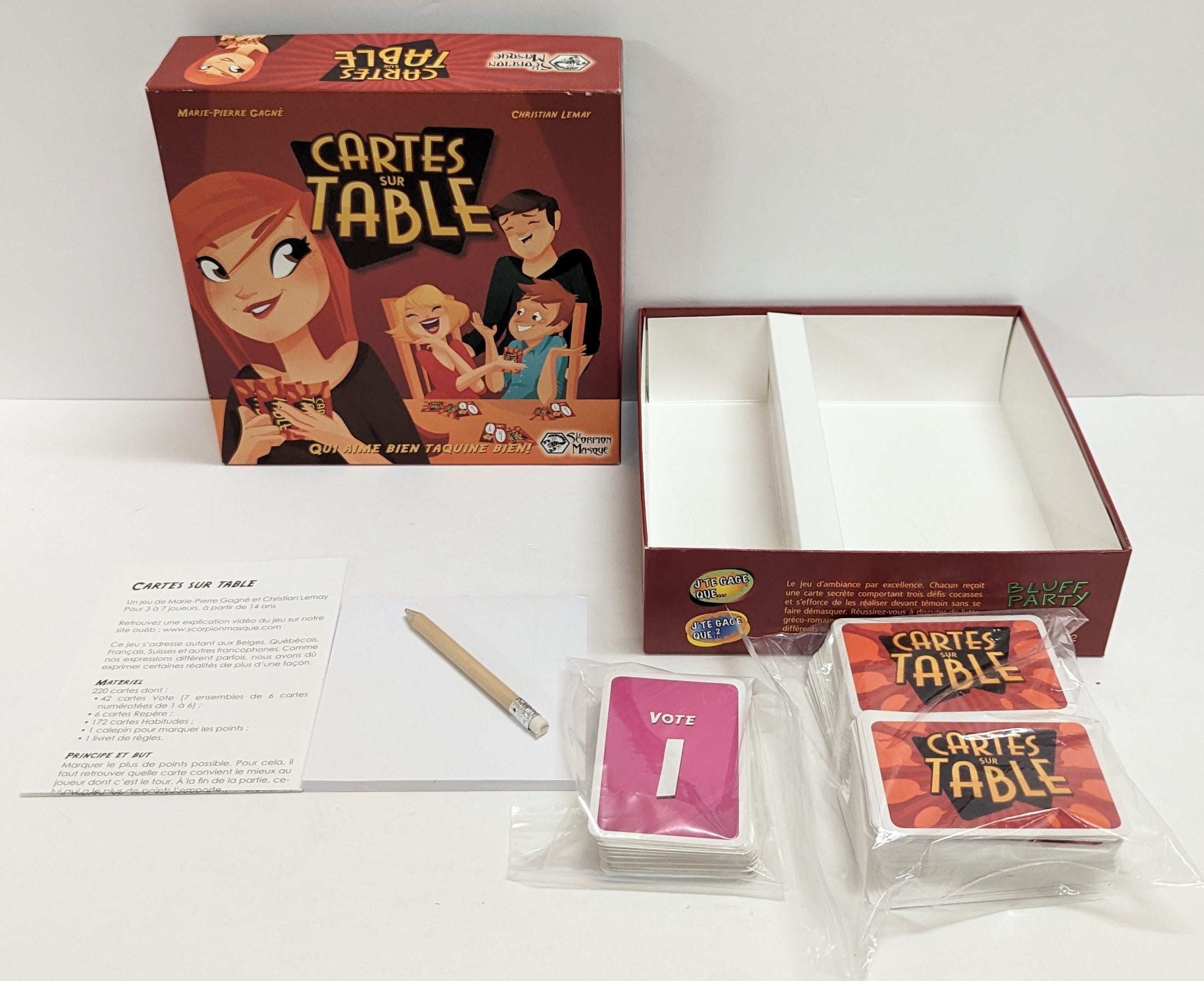 Cartes Sur Table (French) (Used)