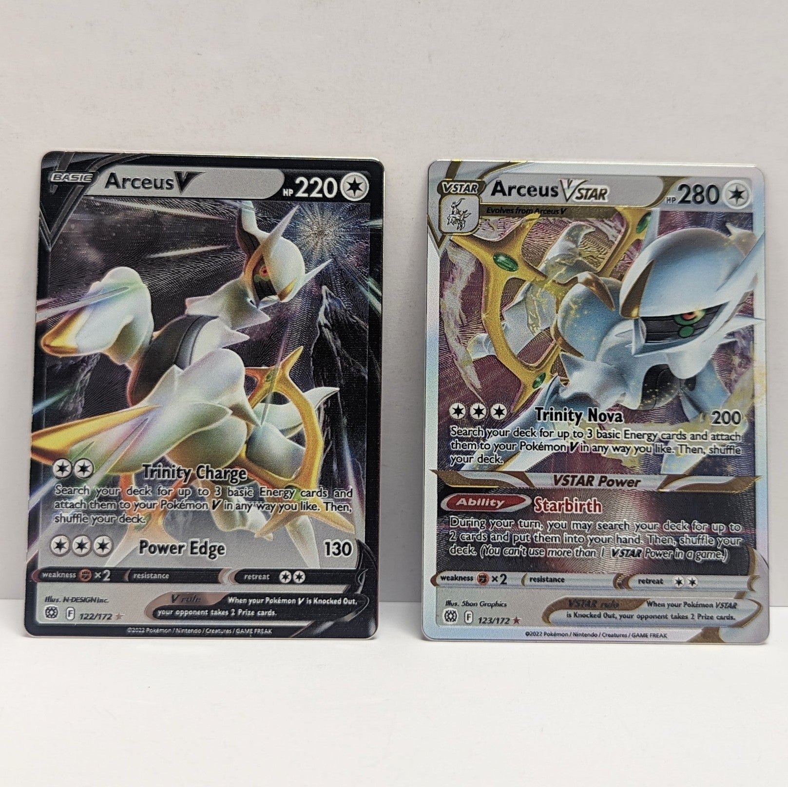 Pokemon Tcg: Arceus VSTAR Ultra premium Collection - Metal Promo Cards Pokemon Tcg: Arceus VSTAR Ultra premium Collection - Metal Promo Cards