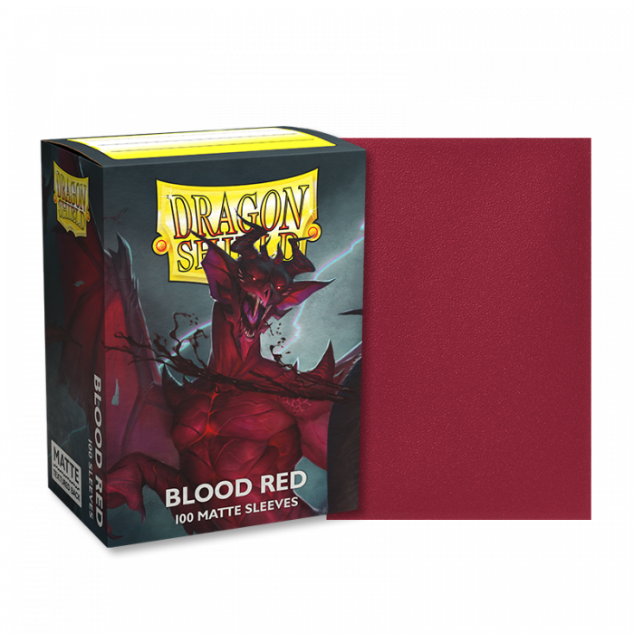 Dragon Shield Rouge Sang Mat 100CT