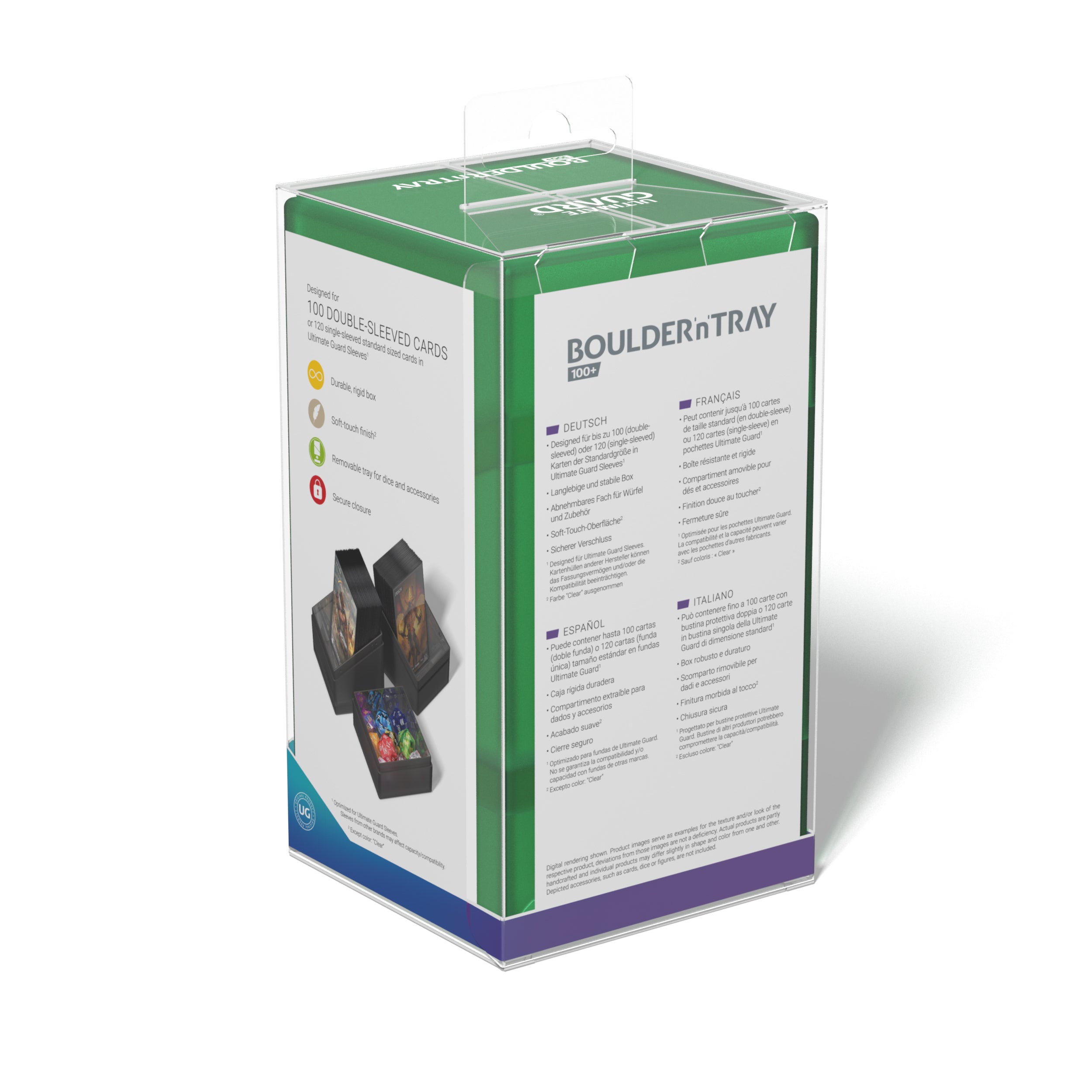 Deck Case Boulder'N'Tray 100+ Emerald