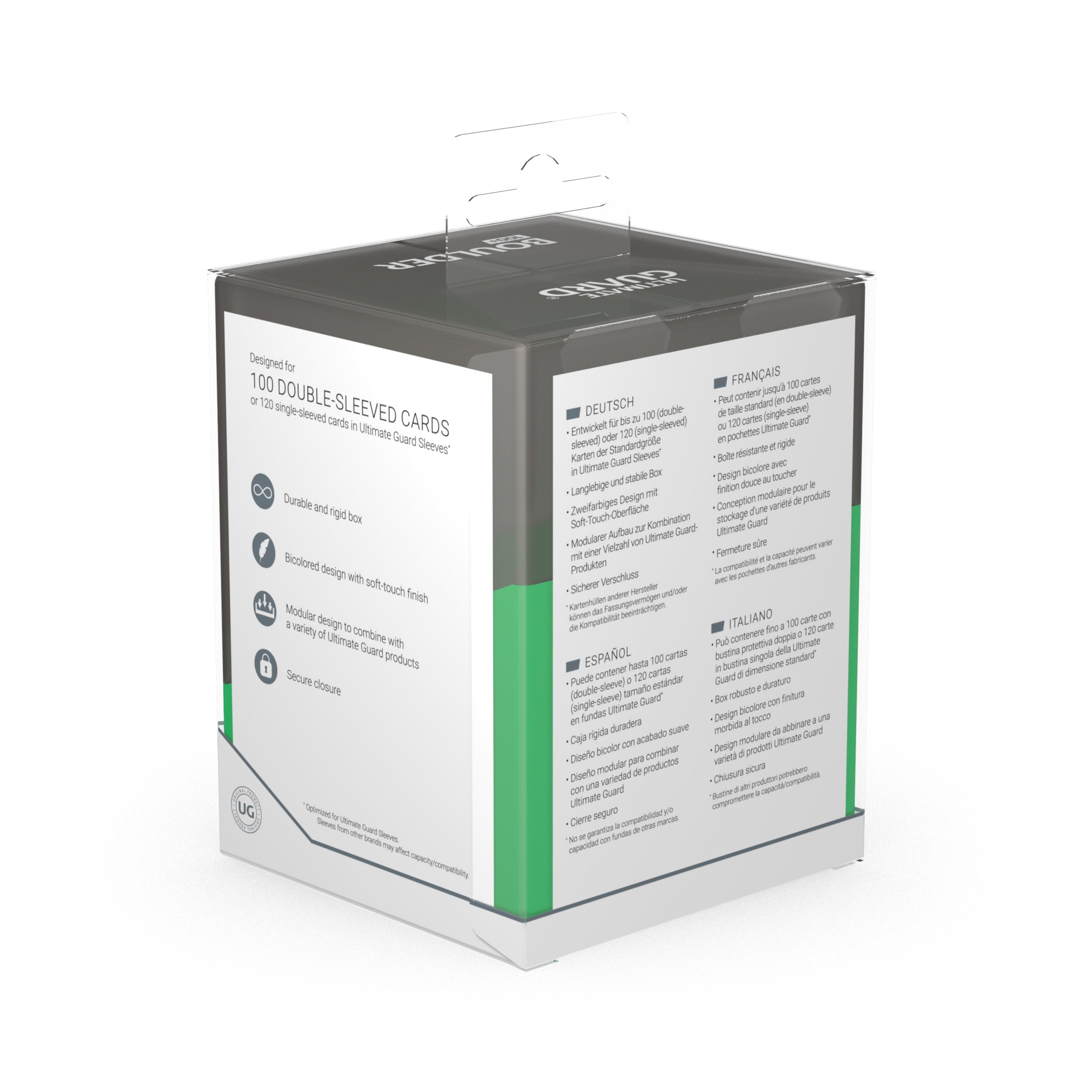 Deck Case Boulder 100+ Synergy Black/Green