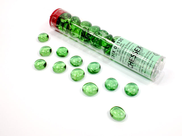 Pierres de Verre Vert Clair 40CT