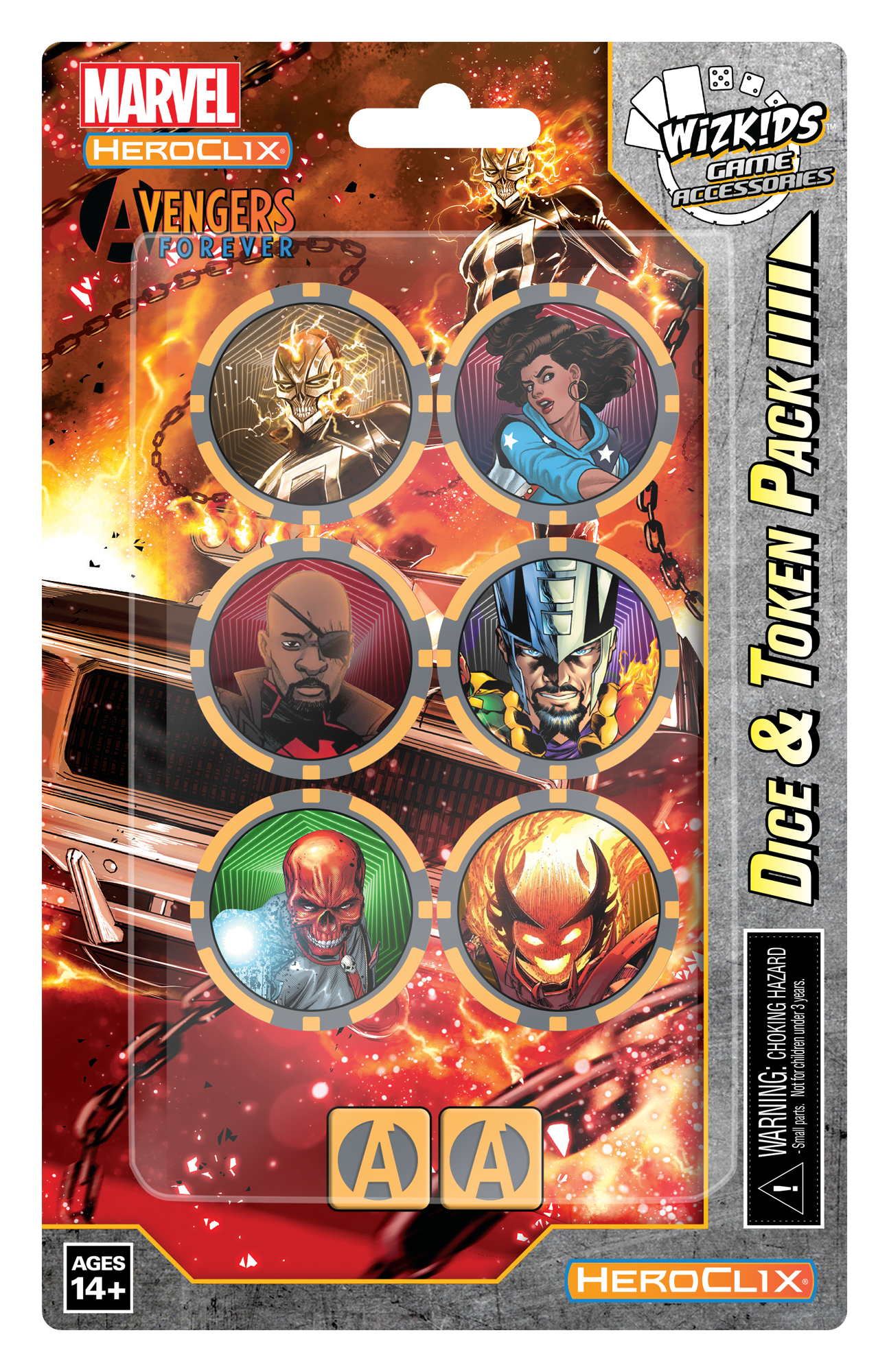 Marvel Heroclix : Pack de dés et de jetons Avengers Forever Ghost Rider