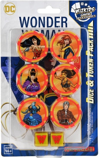 Pack de dés et jetons DC Heroclix: Wonder Woman 80e anniversaire