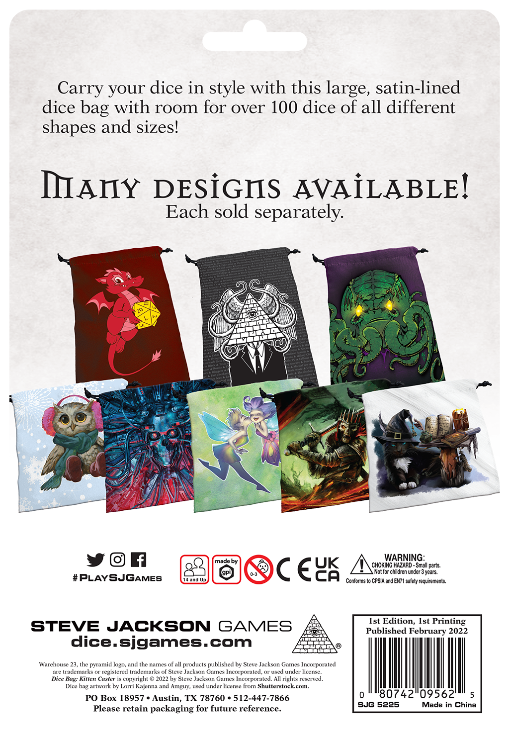 Deluxe Dice Bag: Kitten Caster