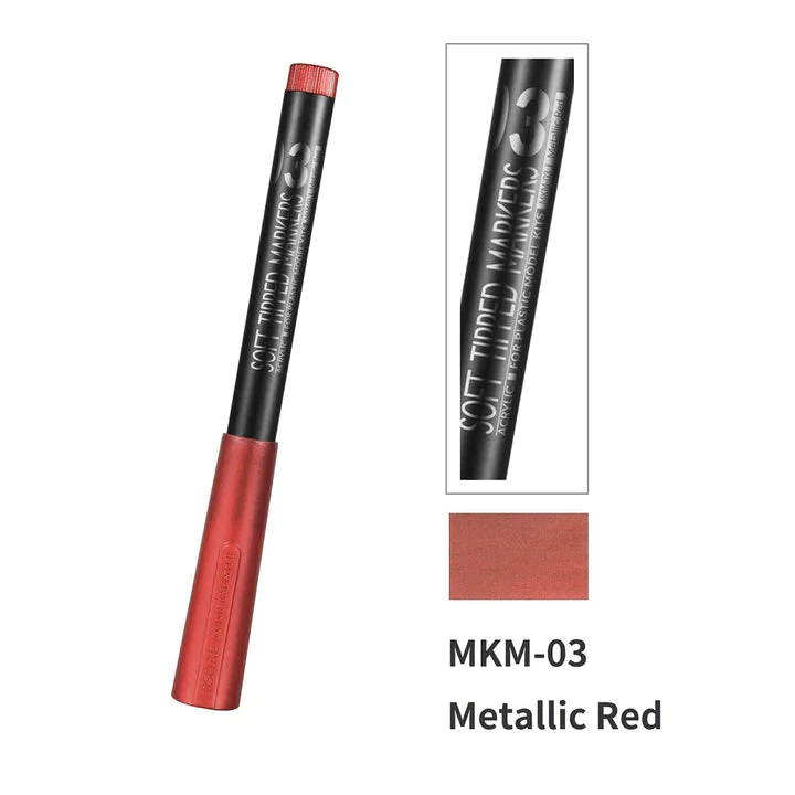 Dspiae Marker Pen Metallic - MKM-03 Red