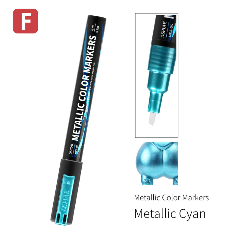 Dspiae Super Metallic Color Markers - MKA-06 Metallic Cyan