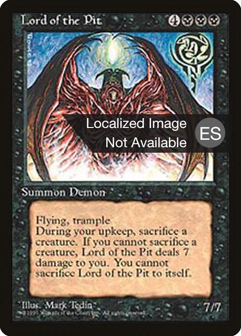 Lord of the Pit (144) [Fourth Edition Foreign Black Border]
