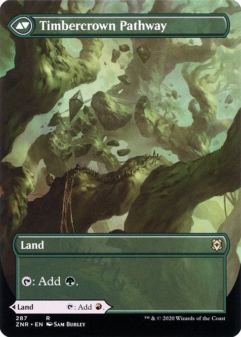 Cragcrown Pathway (Borderless) (287) [Zendikar Rising] [Borderless] Reverse
