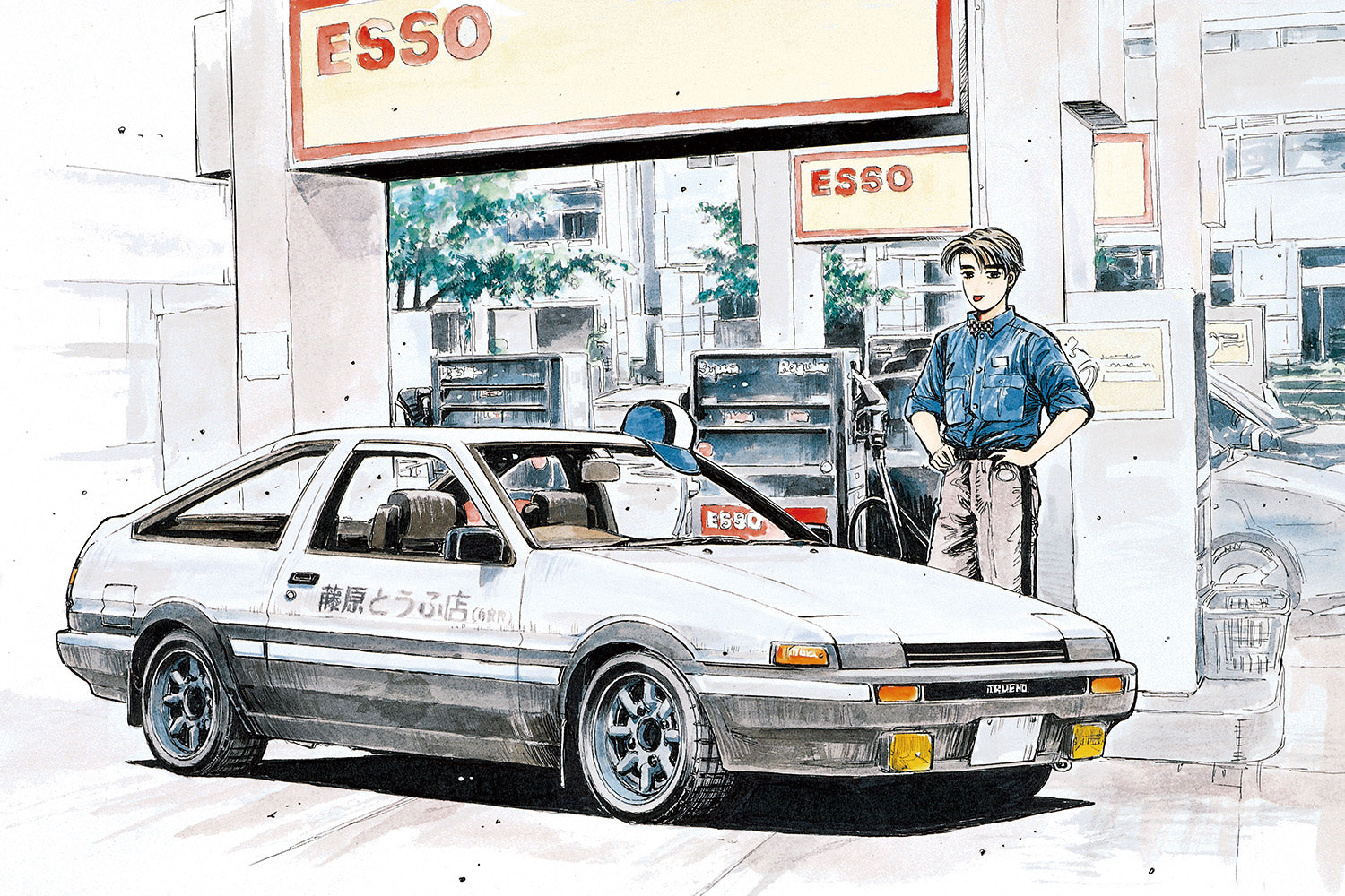 Initial-D Takumi's Hachiroku AE86 #CM1 1/32 Snap Kit