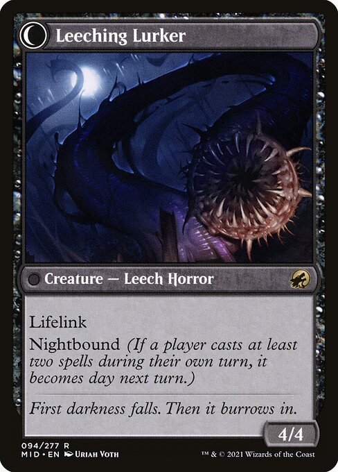 Curse of Leeches (94) [Innistrad: Midnight Hunt] Reverse