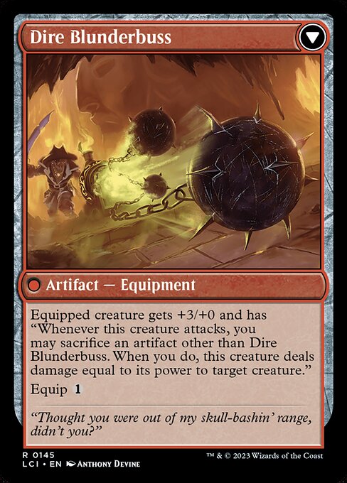 Dire Flail (145) [The Lost Caverns of Ixalan] Reverse