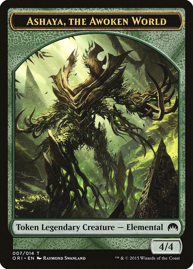 Ashaya, the Awoken World Token (7) [Magic Origins]