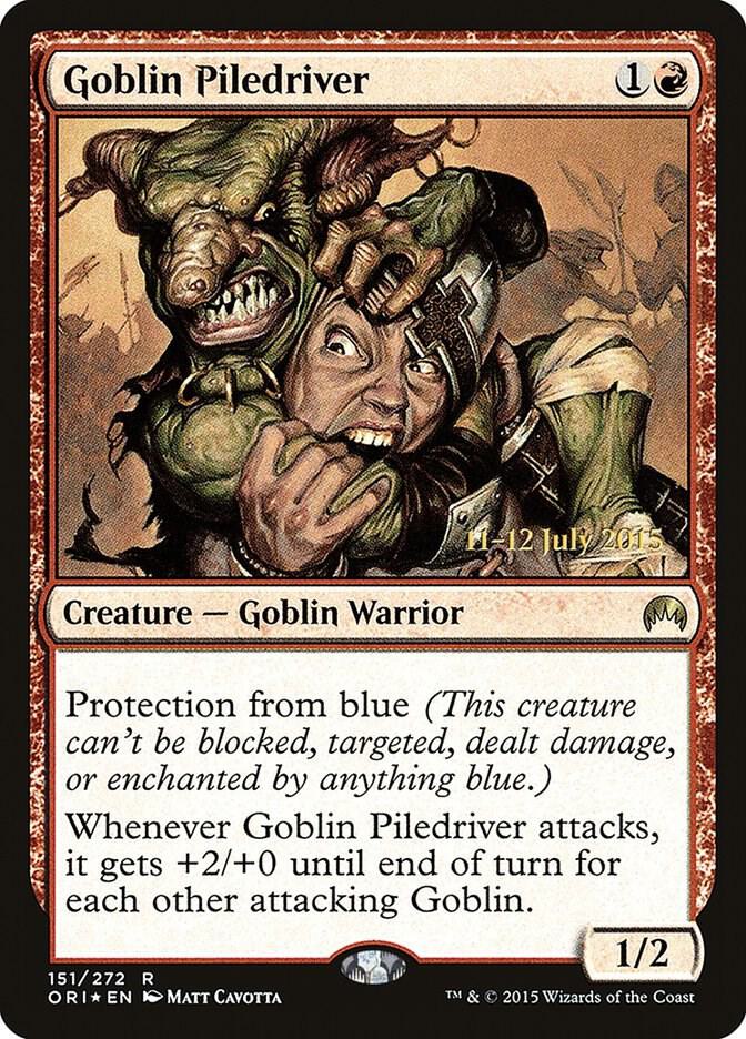 Goblin Piledriver (151) [Prerelease Cards]