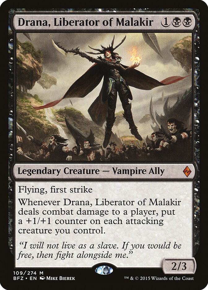 Drana, Liberator of Malakir (109) [Battle for Zendikar]