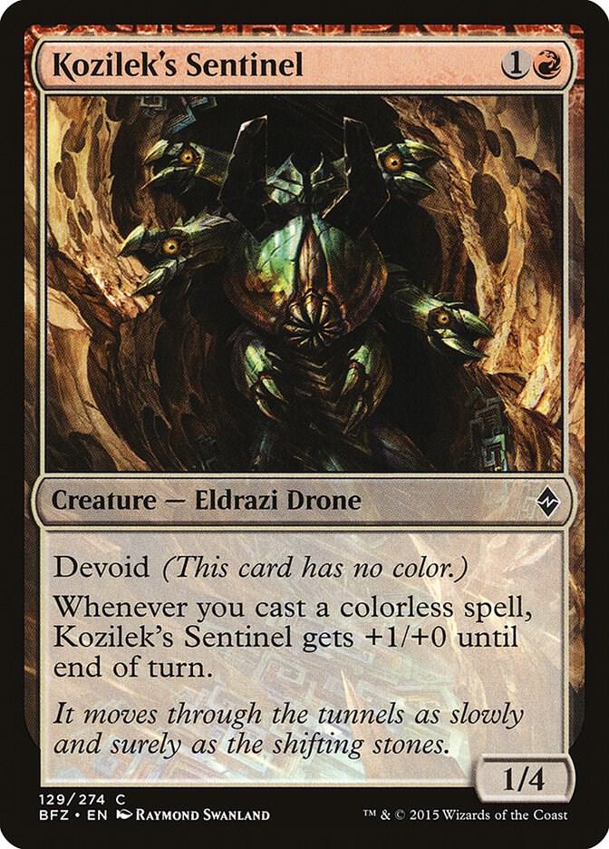 Kozilek's Sentinel (129) [Battle for Zendikar]