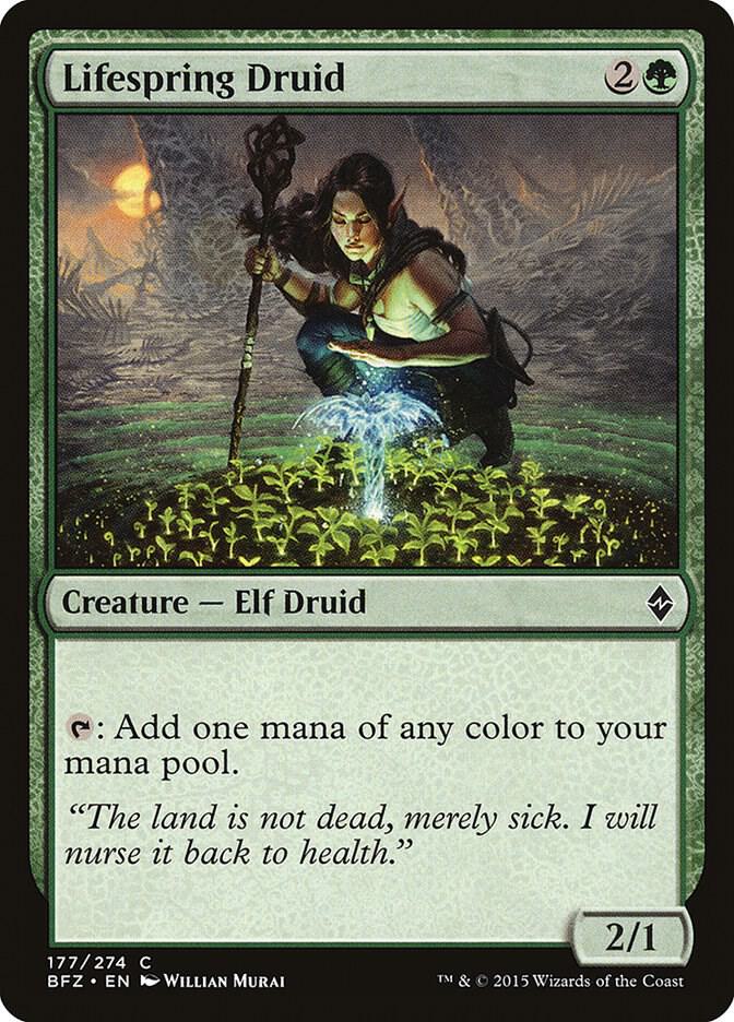 Lifespring Druid (177) [Battle for Zendikar]