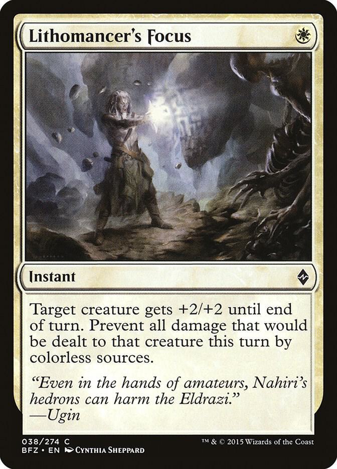 Lithomancer's Focus (38) [Battle for Zendikar]