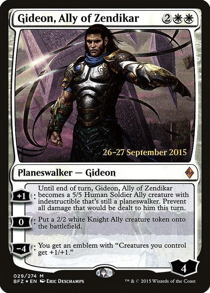 Gideon, Ally of Zendikar (29) [Prerelease Cards]