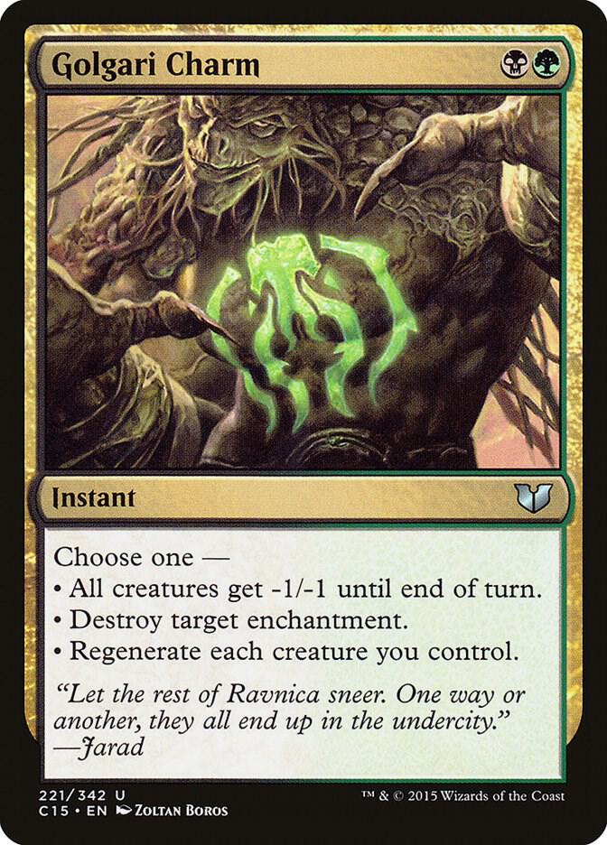 Golgari Charm (221) [Commander 2015]