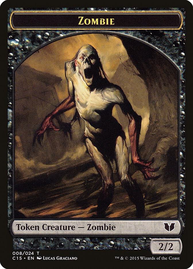 Zombie // Spirit (022) Double-Sided Token (8 // 22) [Commander 2015]