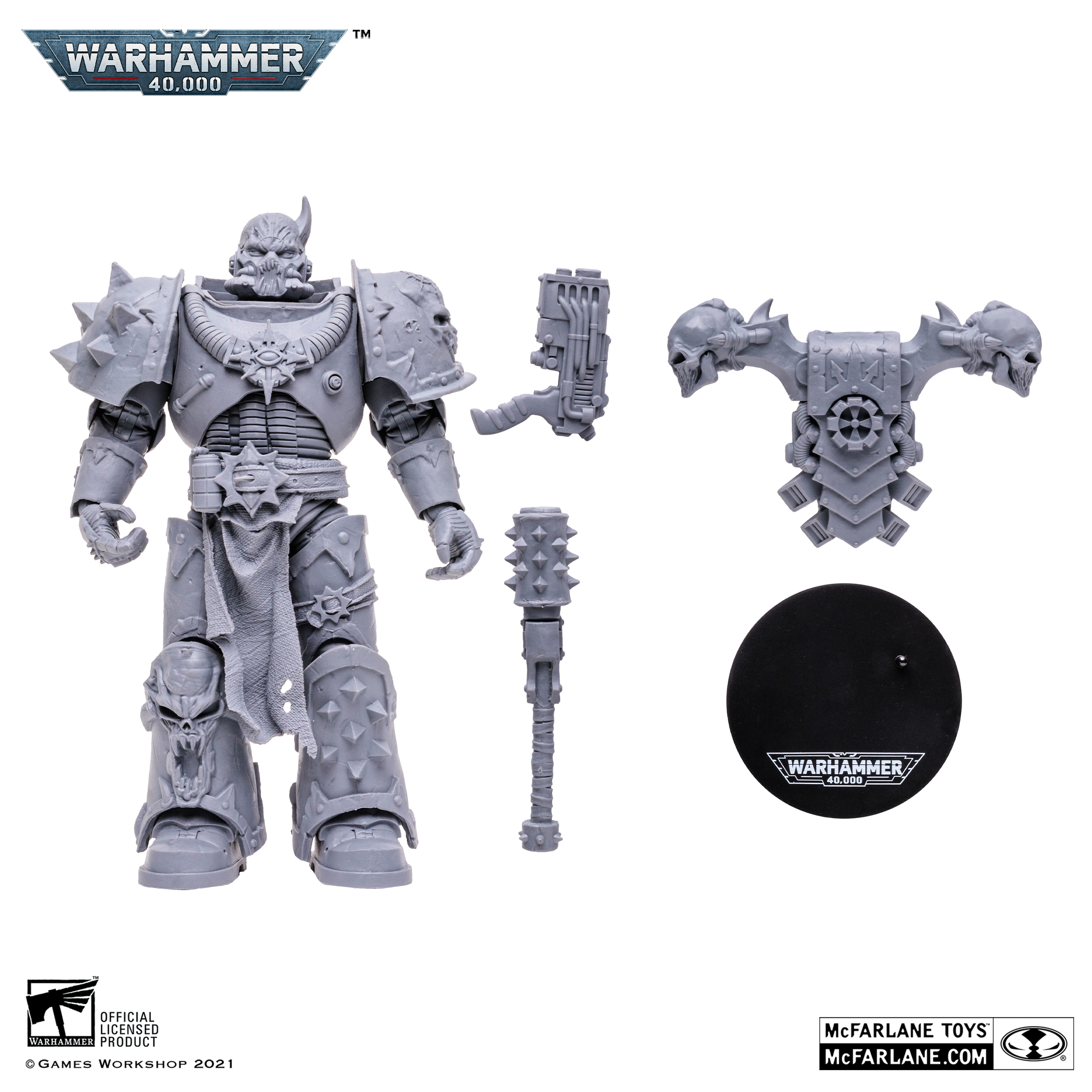 Chaos Space Marine - Figurine 7" à l'épreuve d'artiste