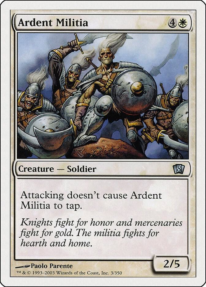 Ardent Militia (3) [Eighth Edition]