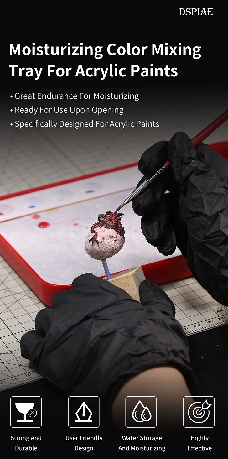 Poseidon Moisturizing Color Mixing Box for Acrylic Paints