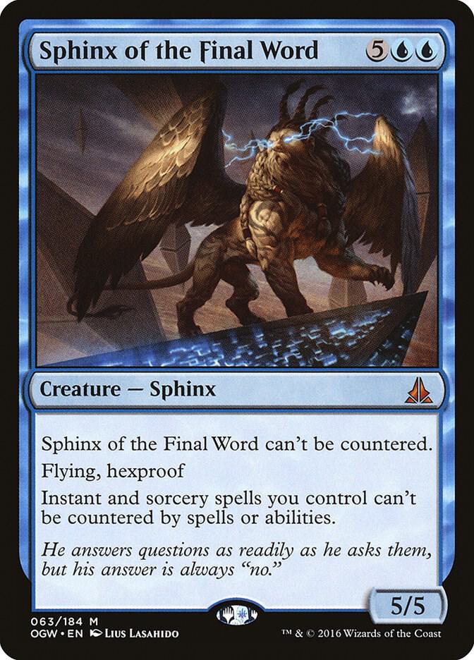 Sphinx of the Final Word (63) [Oath of the Gatewatch]