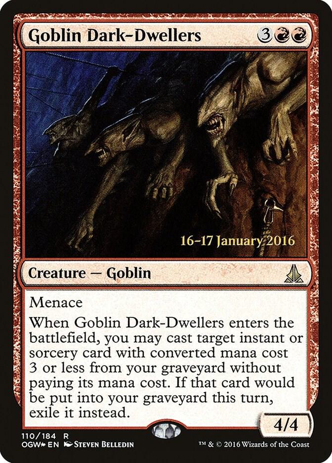 Goblin Dark-Dwellers (110) [Prerelease Cards]