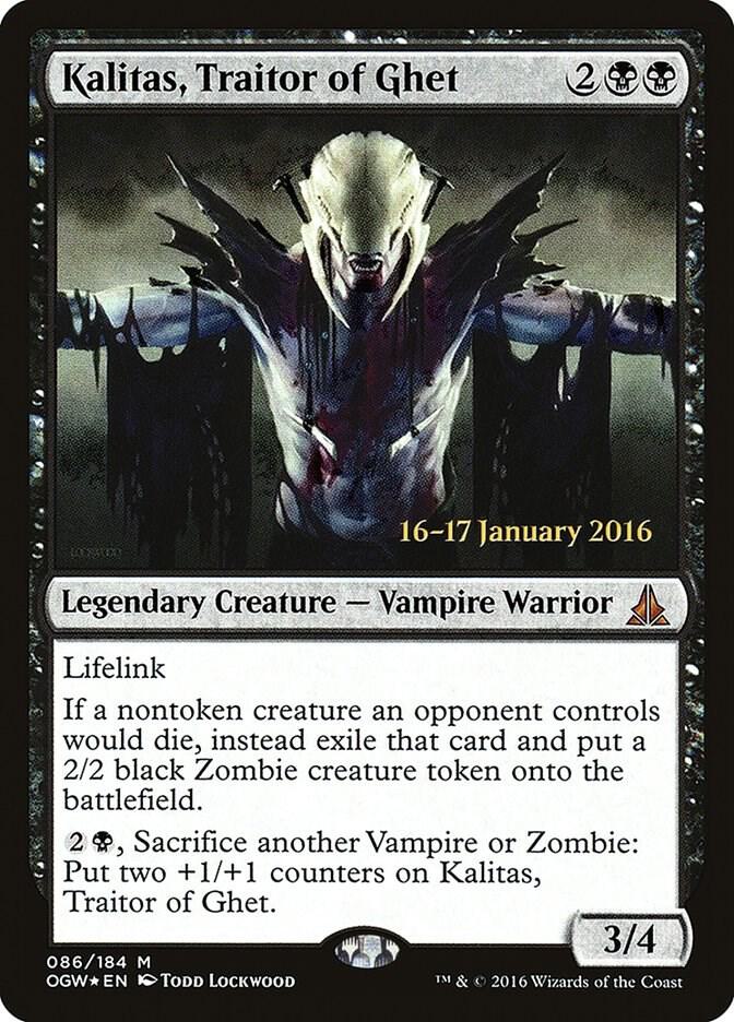 Kalitas, Traitor of Ghet (86) [Prerelease Cards]