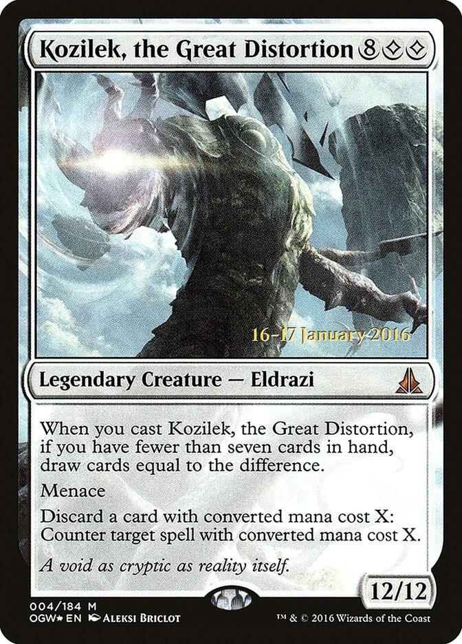 Kozilek, the Great Distortion (4) [Prerelease Cards]
