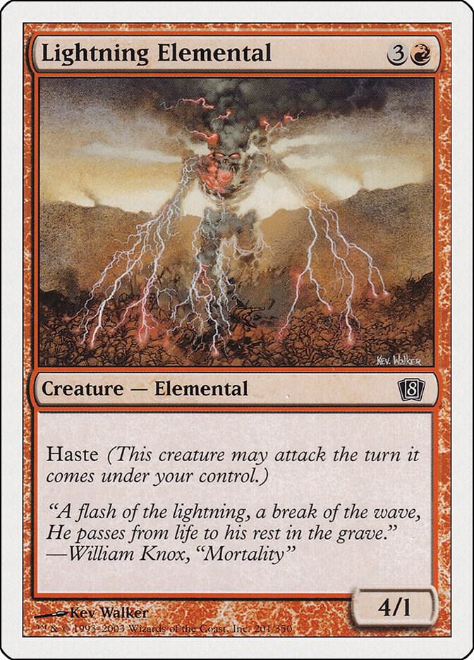 Lightning Elemental (201) [Eighth Edition]