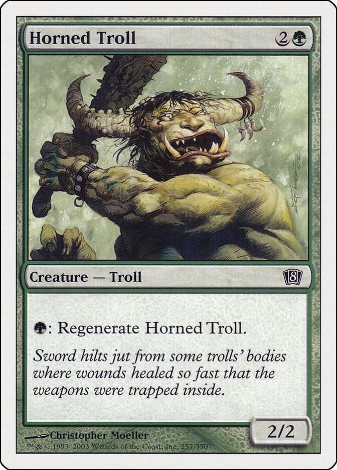 Horned Troll (257) [Eighth Edition]