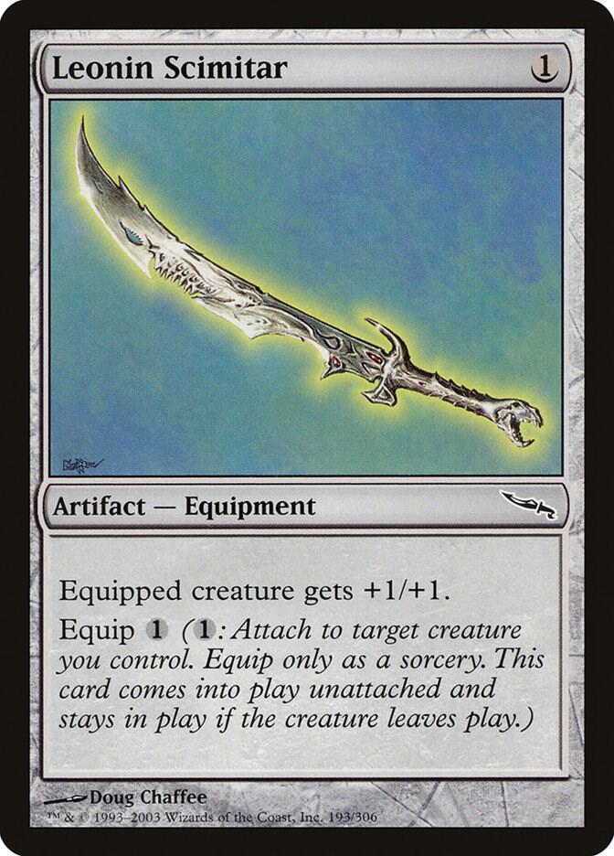 Leonin Scimitar (193) [Mirrodin]