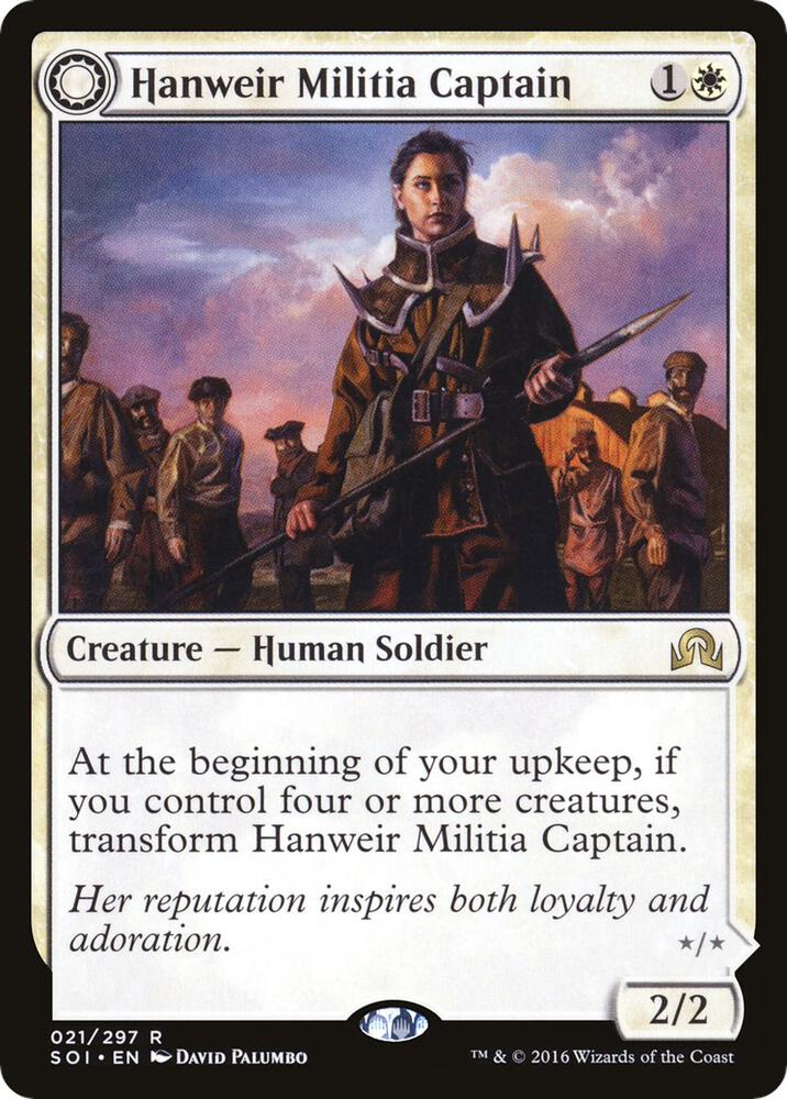 Hanweir Militia Captain (21) [Shadows over Innistrad]