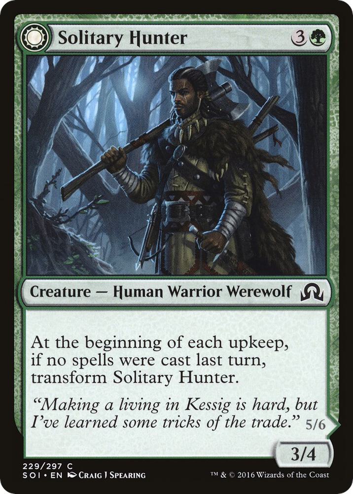 Solitary Hunter (229) [Shadows over Innistrad]