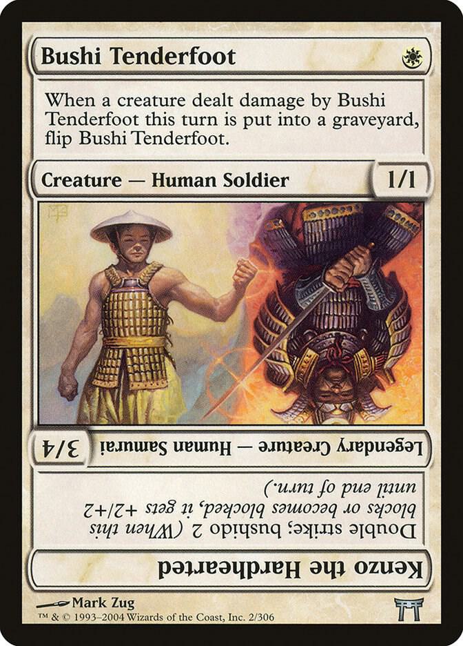 Bushi Tenderfoot // Kenzo the Hardhearted (2) [Champions of Kamigawa]