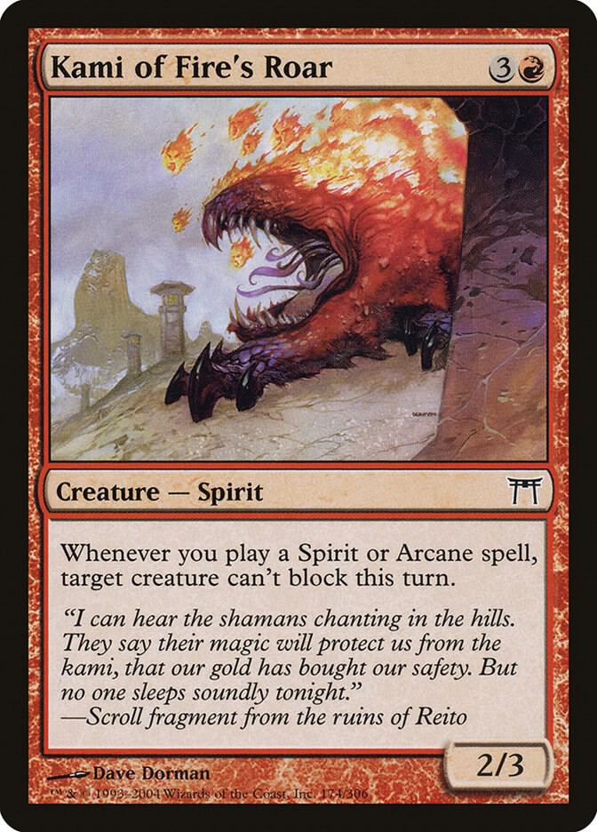 Kami of Fire's Roar (174) [Champions of Kamigawa]