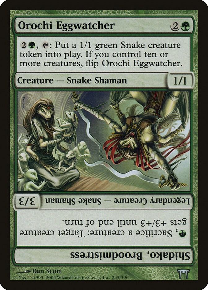 Orochi Eggwatcher // Shidako, Broodmistress (233) [Champions of Kamigawa]