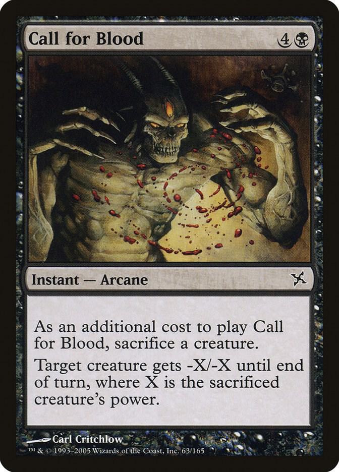 Call for Blood (63) [Betrayers of Kamigawa]
