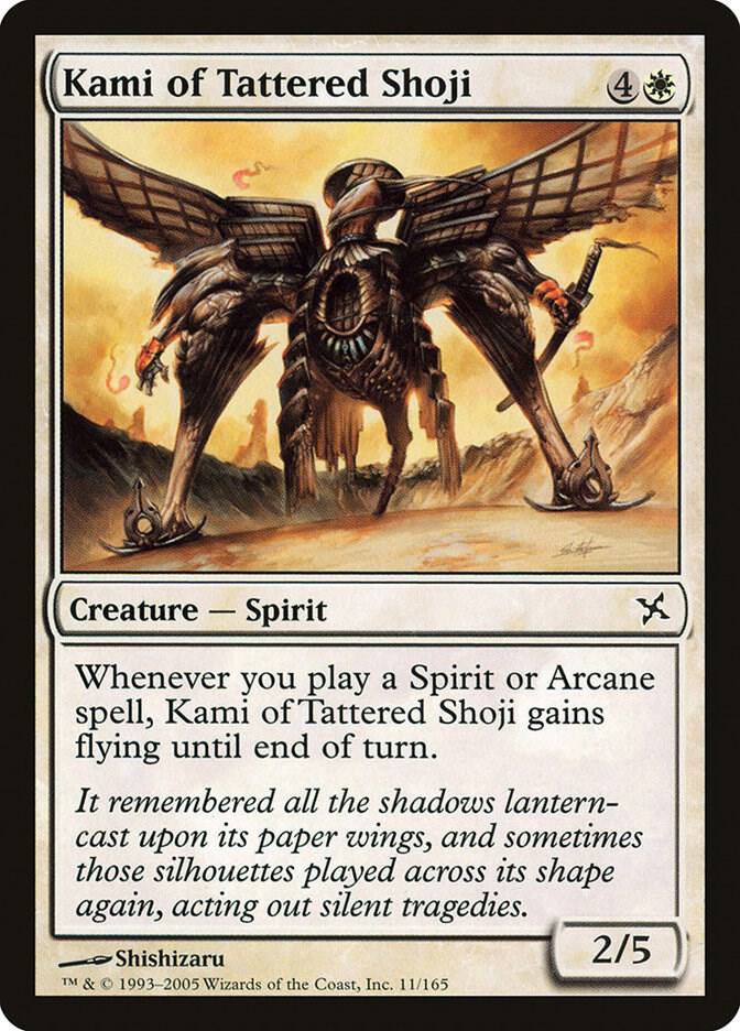 Kami of Tattered Shoji (11) [Betrayers of Kamigawa]