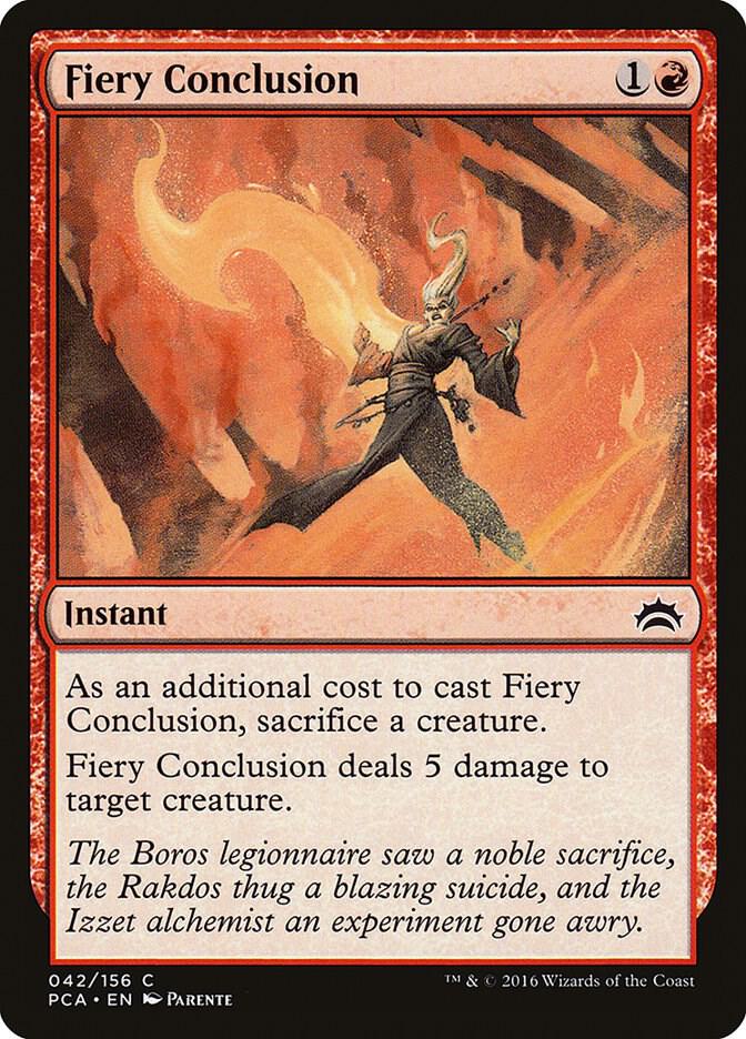 Fiery Conclusion (42) [Planechase Anthology]