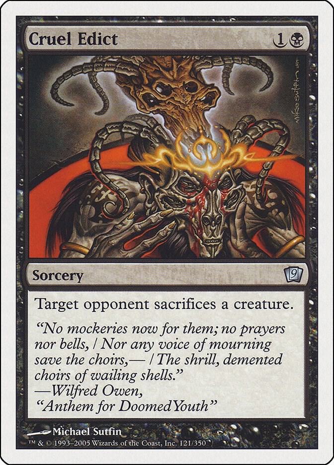 Cruel Edict (121) [Ninth Edition]