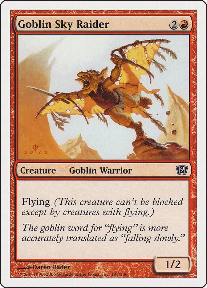 Goblin Sky Raider (195) [Ninth Edition]