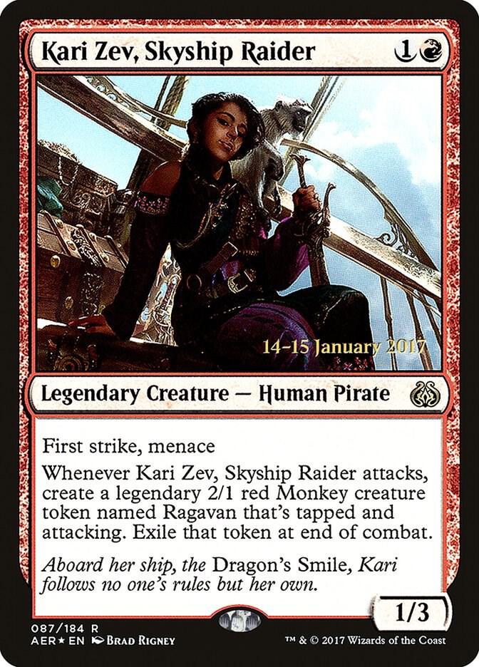 Kari Zev, Skyship Raider (87) [Prerelease Cards]