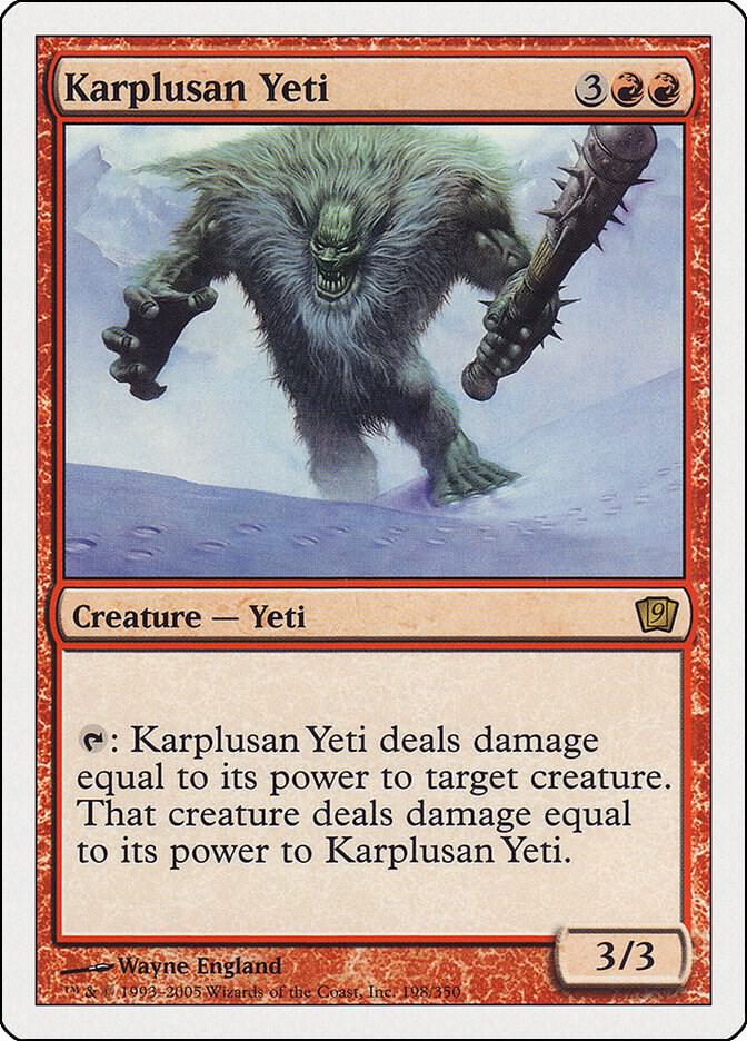 Karplusan Yeti (198) [Ninth Edition]