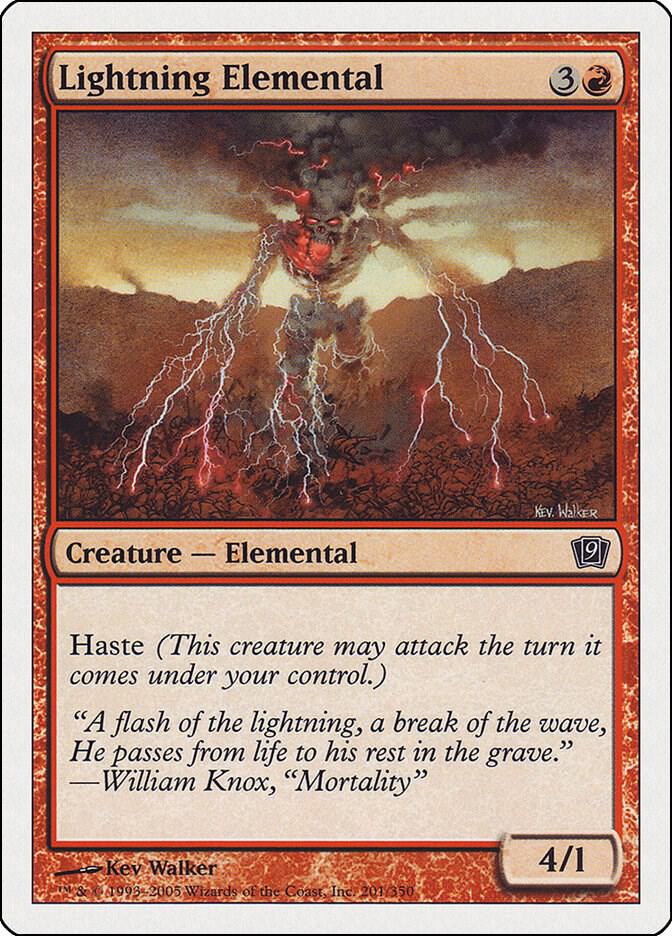 Lightning Elemental (201) [Ninth Edition]